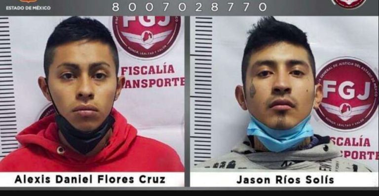 Alexis y Jason robaban en el transporte público en Nezahualcóyotl