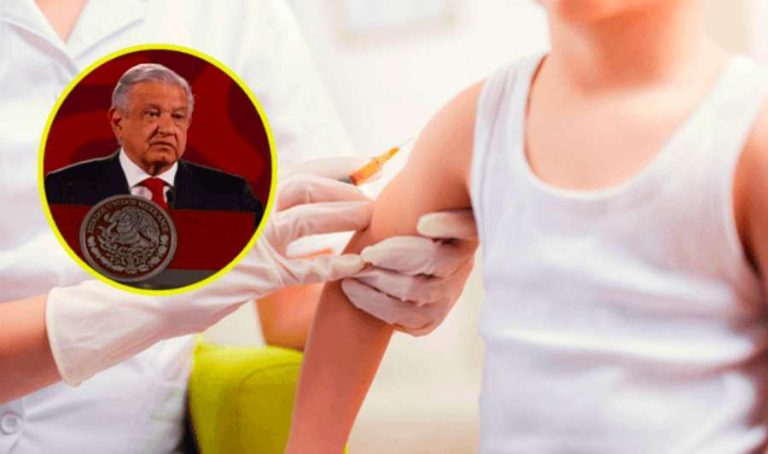 Niñas y niños ya serán vacunados, anuncia López Obrador