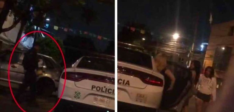 Policía de la Cdmx es captado comprando cervezas y subiendo mujeres