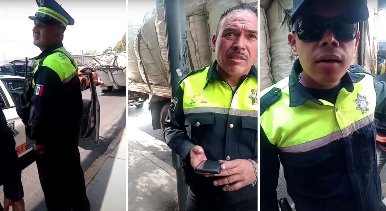 Así “Tránsito” de Coacalco querían $10,000 pesos para dejar ir a conductor