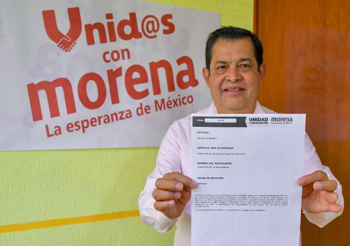 De la Rosa se registra para ser elegido como candidato a Gobernador por Morena
