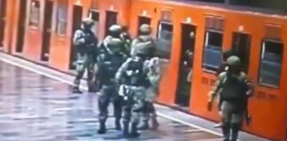 Militares practican para disuadir atentados terroristas en el Metro CDMX