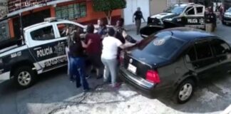 Policía de Ecatepec golpea a mujer