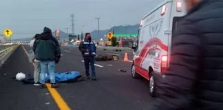 Accidente en la México Pachuca en Tecámac deja un motociclista sin vida