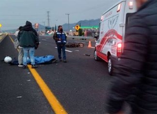 Accidente en la México Pachuca en Tecámac deja un motociclista sin vida
