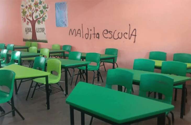 Advirtieron tutores por actos vandálicos en una primaria de Chalco