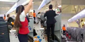 Captan a mujer por explotar y golpear a empleada del AICM tras perder vuelo