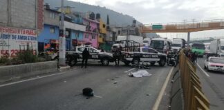 Motociclista pierde la vida en carretera, Valle de Chalco