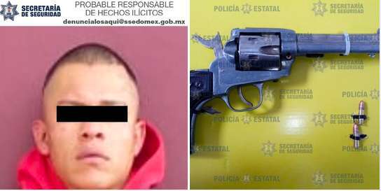 Sujeto es detenido por portación de arma de fuego en Coacalco 1