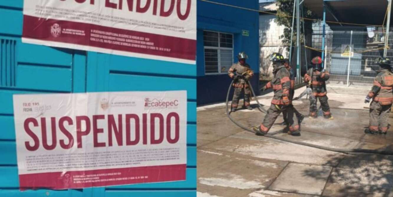 Bomberos de Ecatepec contienen fuga de amoniaco 2