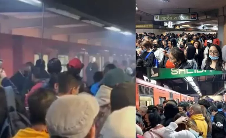 Caos en el Metro de la Ciudad de México fallas y aglomeraciones en varias líneas