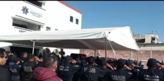 Despiden a policías caídos en cumplimiento de su deber en Texcoco