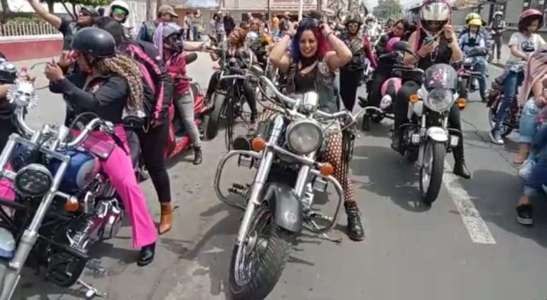 Mujeres celebra rodada femenina en Neza