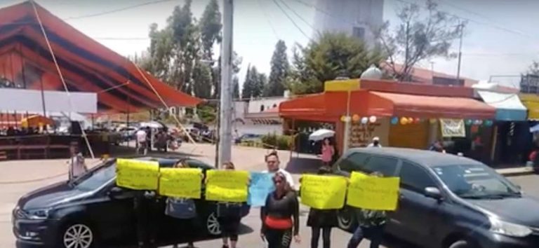 Protestan contra alcalde de Coacalco David Sánchez Isidoro