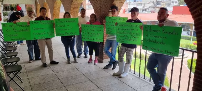 Protestas dentro de el Ayuntamiento de Coacalco