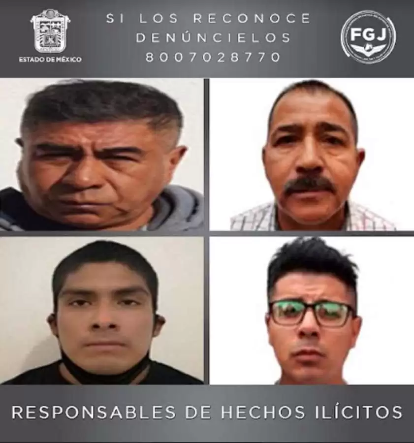 Sentencian a 47 años de prisión a 4 sujetos acusados de homicidio en Coacalco