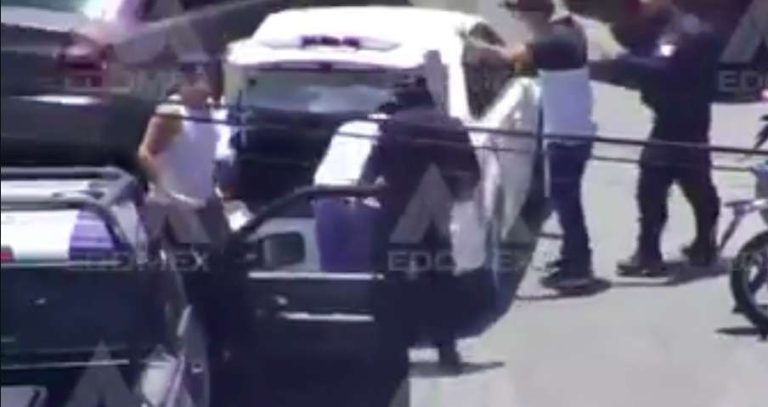Persecución y balacera en Coacalco deja cinco detenidos