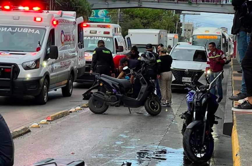 Accidente sobre la López Portillo causa caos vial en Coacalco