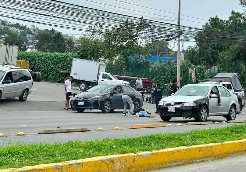 Se reporta accidente de motociclista en #Coacalco