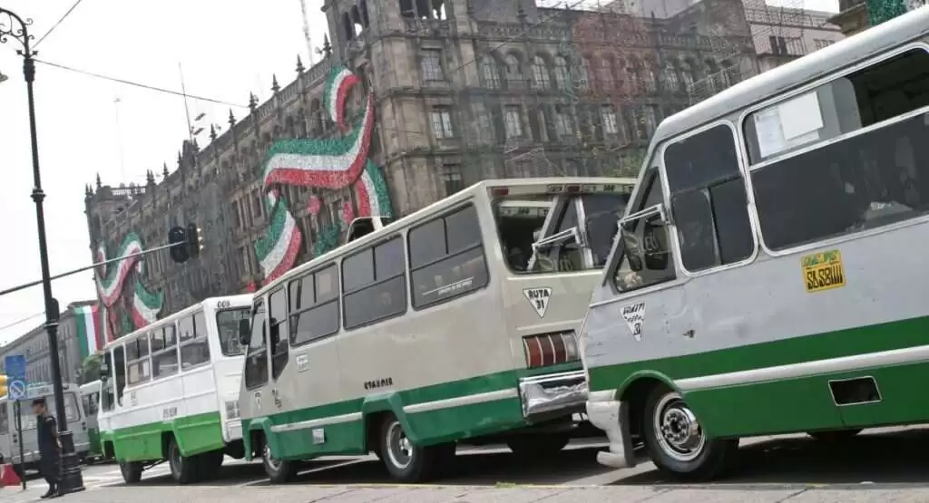 Ya no circularan microbuses en la Ciudad de México